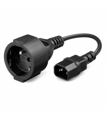 Stroomkabel AC plug naar C14  Type E 0,15m verloop - Penaarde