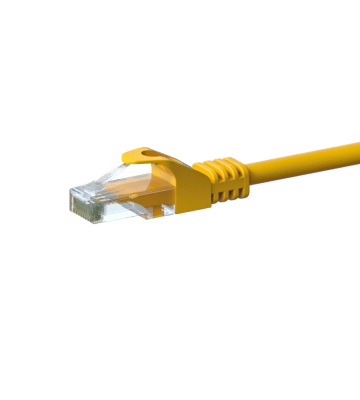 CAT6 UTP patchkabel 2m geel   - CCA