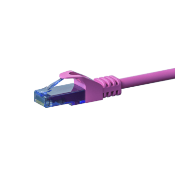 UTP CAT6a patchkabel 2m roze - 100% koper
