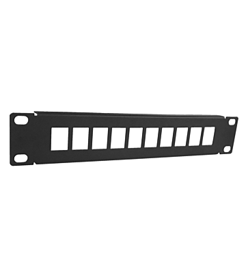10 inch UTP patchpaneel voor keystones - 10 poorts
