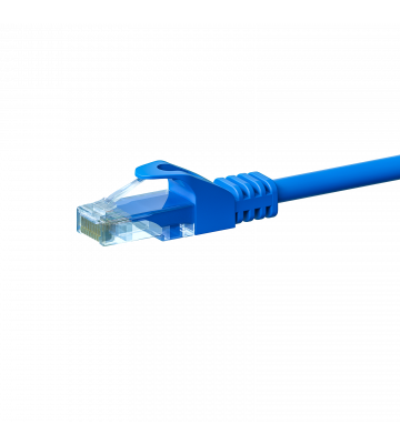 UTP CAT5e patchkabel 0,25m blauw - 100% koper