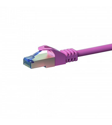 CAT6a S/FTP (PIMF) patchkabel 1m roze