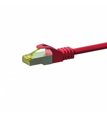 Cat7 S/FTP (PIMF) patchkabel 0,25m rood