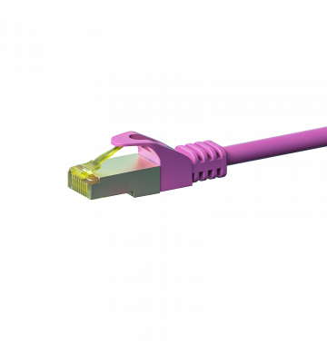 Cat7 S/FTP (PIMF) patchkabel 0,25m roze