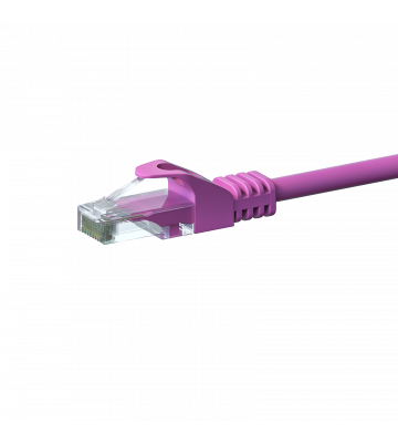 CAT6 UTP patchkabel 0,25m roze - CCA