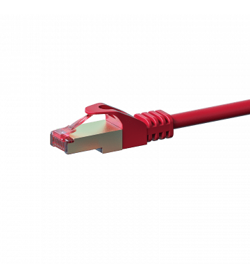 CAT6 S/FTP (PIMF) patchkabel 0,25m rood 