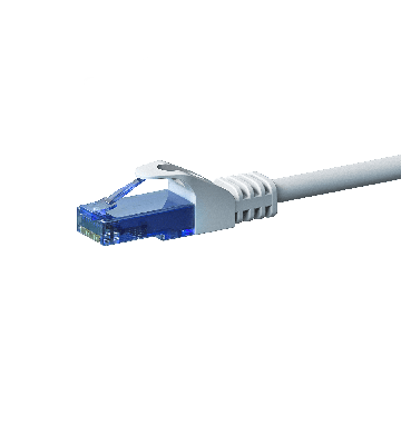 UTP CAT6a patchkabel 0,25m wit - 100% koper