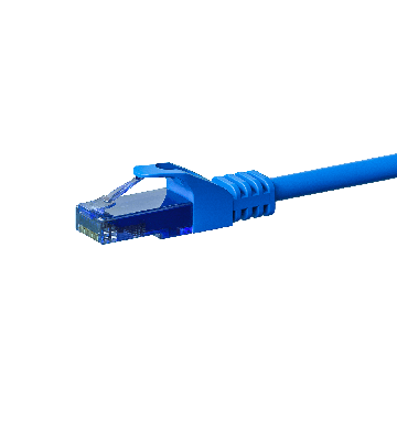 UTP CAT6a patchkabel 0,50m blauw - 100% koper