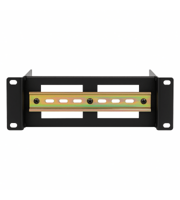 2U DIN rail voor 10 inch racks - in diepte verstelbaar