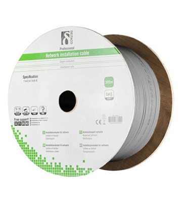 Alfaco Cat6 F/UTP kabel op rol stug 305m grijs LSZH - (Eca)