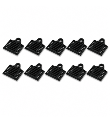 Krimp lashouder zwart - 10 stuks