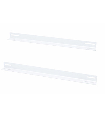 L-profiel 2-pack geschikt voor 450mm diepe wandkasten - wit