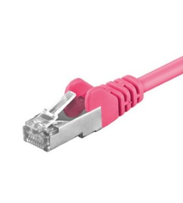 CAT5e FTP patchkabel 30m roze