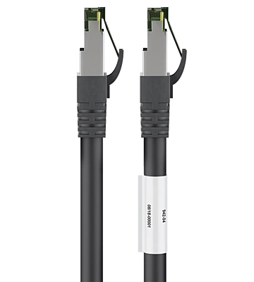 Cat8 S/FTP (PIMF) patchkabel 5m zwart