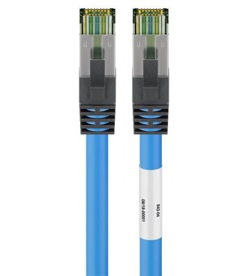 Cat8 S/FTP (PIMF) patchkabel 5m blauw