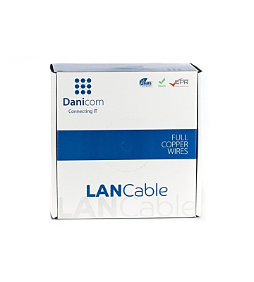 CAT8 S/FTP 50m kabel op rol stug -  LSZH (Dca)