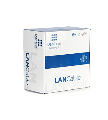 DANICOM CAT7 S/FTP 100m kabel op rol stug - LSZH (Dca)