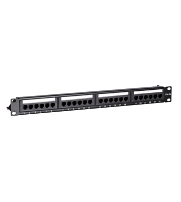 CAT5e UTP 24 poorts patchpaneel 