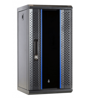 12U serverkast (10 inch) met glazen voordeur 312x310x618mm