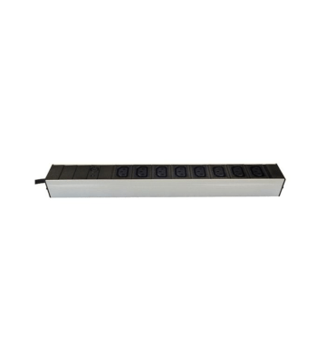 8 voudige C13 stekkerdoos met spanningsindicator en overspanningsbeveiliging 19 inch