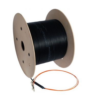 OM2 glasvezel kabel op maat 12 vezels incl. connectoren