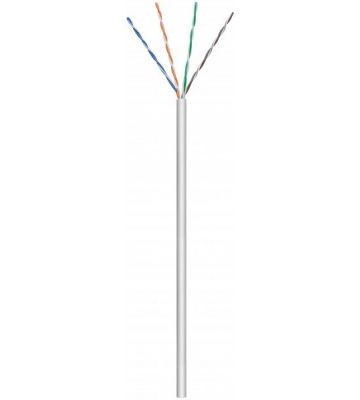 CAT6 U/UTP 305m kabel op rol stug grijs CCA