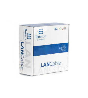 DANICOM CAT6 FTP 100m kabel op rol stug -  LSZH (Eca)