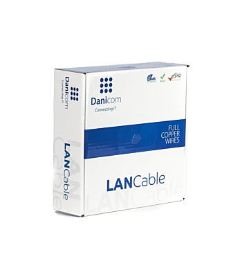 DANICOM CAT7 S/FTP 50m kabel op rol stug - LSZH (Dca)