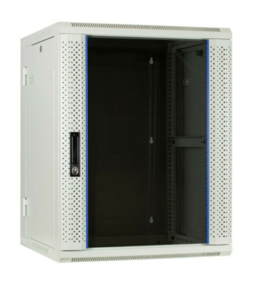 22U wandkast (kantelbaar) met glazen deur 600x600x1100mm (BxDxH)
