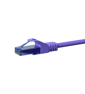 UTP CAT6a patchkabel 5m paars - 100% koper