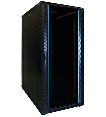 27U serverkast met glazen voordeur 600x1000x1400mm