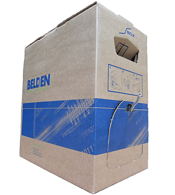 Belden 7965E Cat6 UTP netwerk kabel stug 305m 100% koper blauw