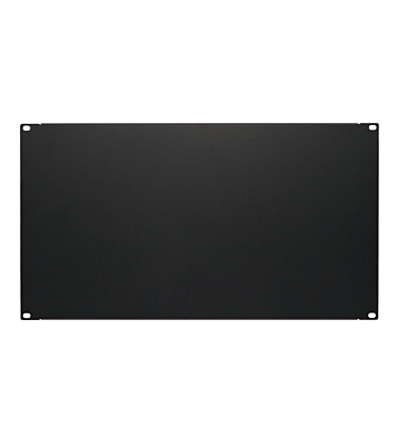 6U 19 inch afdekpaneel zwart