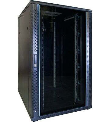 27U serverkast met glazen voordeur 800x1000x1400mm