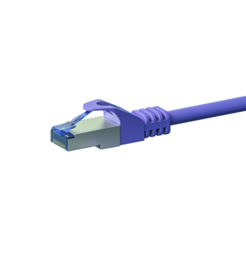 CAT6a S/FTP (PIMF) patchkabel 1m paars