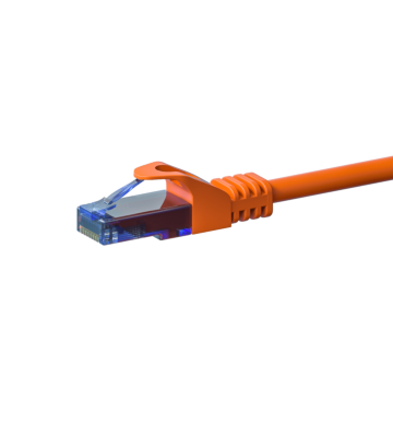 UTP CAT6a patchkabel 1m oranje - 100% koper