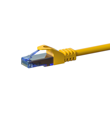 UTP CAT6a patchkabel 20m geel - 100% koper