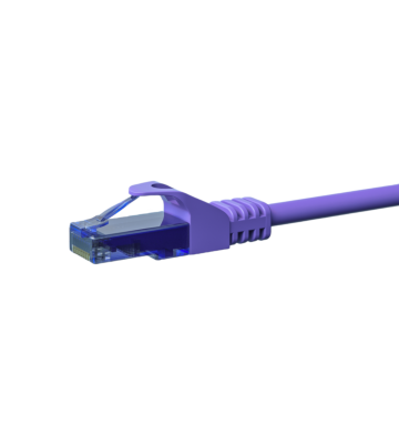 UTP CAT6a patchkabel 3m paars - 100% koper