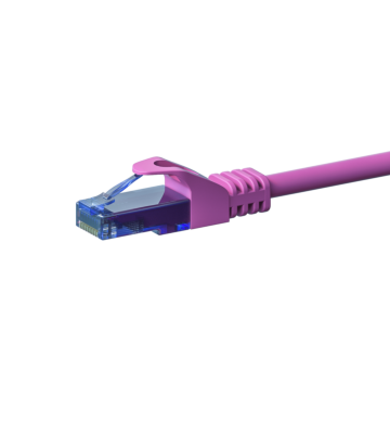 UTP CAT6a patchkabel 0,50m roze - 100% koper