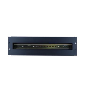 3U DIN rail switch box voor 19 inch racks - in diepte verstelbaar