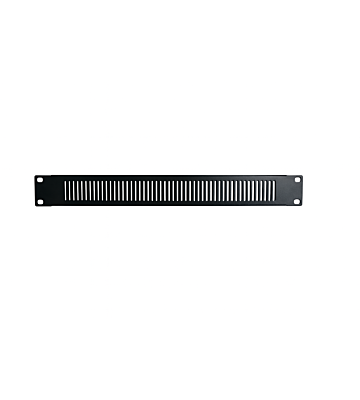 1U 19 inch verticaal ventilatiepaneel zwart