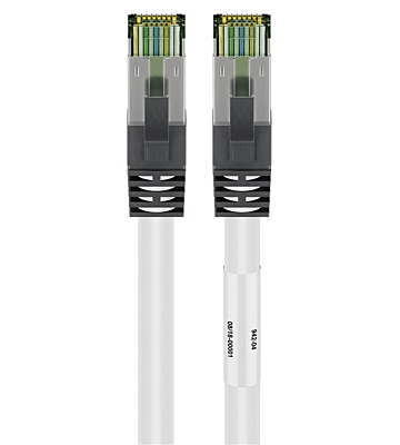 Cat8 S/FTP (PIMF) patchkabel 3m wit