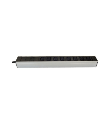 8 voudige C13 stekkerdoos met spanningsindicator en overspanningsbeveiliging 19 inch
