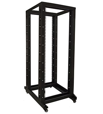 32U relay rack op wielen afmetingen: 600x800x1575mm (BxDxH)