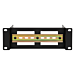2U DIN rail voor 10 inch racks - in diepte verstelbaar