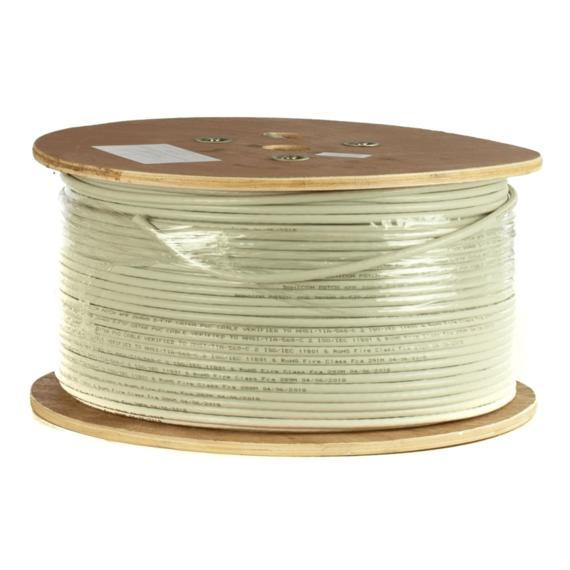 DANICOM CAT6A U/UTP 305m kabel op rol soepel -  PVC (Fca)