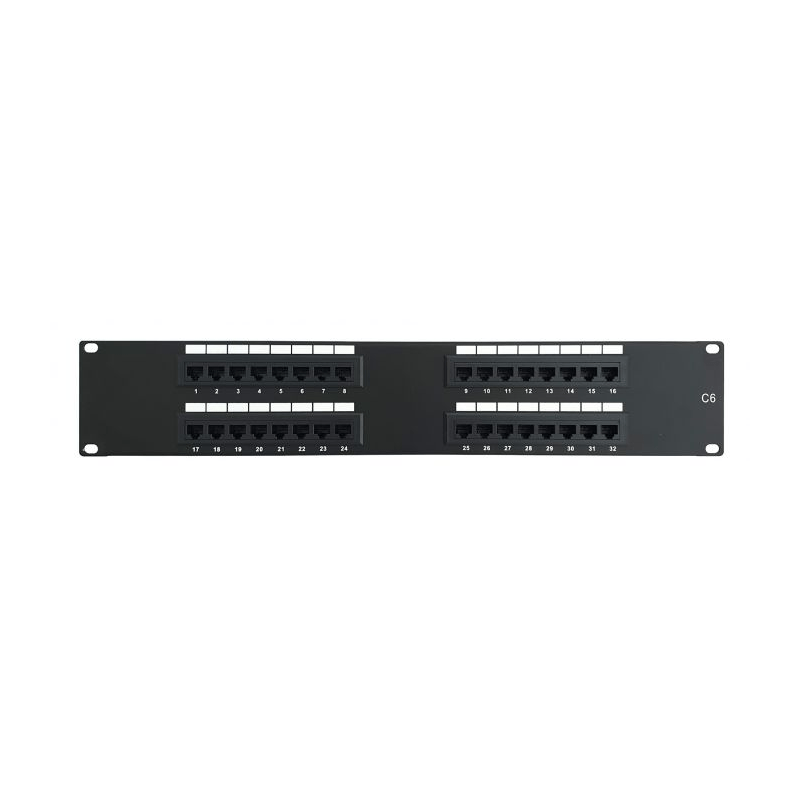 CAT6 UTP 32 poorts patchpaneel - 2U