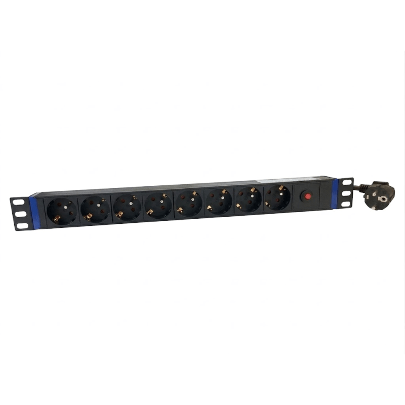 19 inch 8 voudige stekkerdoos - Master Overload - Penaarde