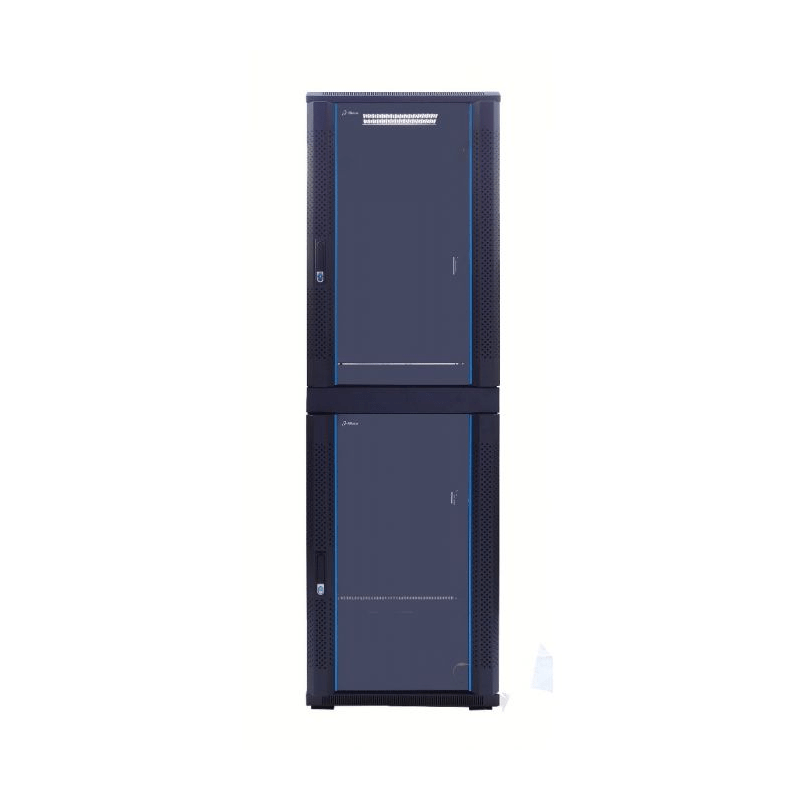 42U compartiment serverkast met glazen voordeur - 2x20U - 600x600x2000mm