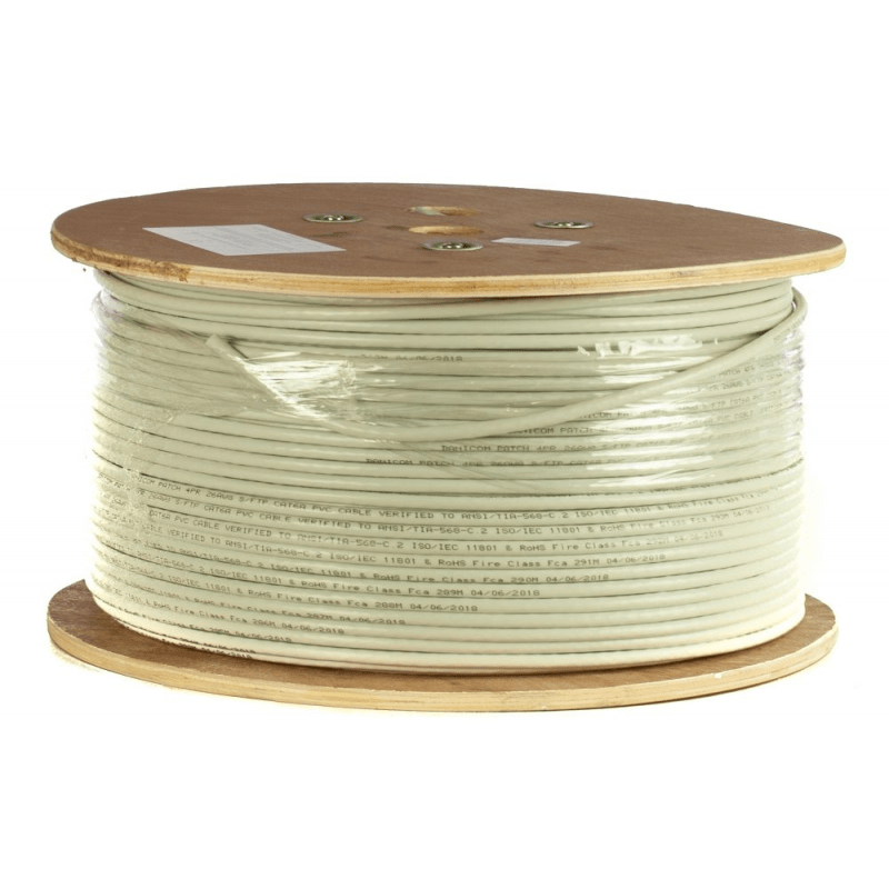 DANICOM CAT6A 100% Kupfer U/UTP 305m kabel op rol stug -  LSZH (Cca)